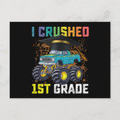 Ik verpletterde 1e klas Monster Truck Afstuderen Briefkaart (Voorkant)