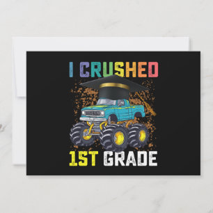 Ik verpletterde 1e klas Monster Truck Afstuderen Kaart