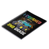 Ik verpletterde 2e klas Monster Truck Afstuderen Notitieboek (Linkerzijde)