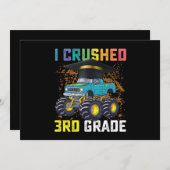 Ik verpletterde 3e klas Monster Truck Afstuderen Kaart (Voorkant / Achterkant)