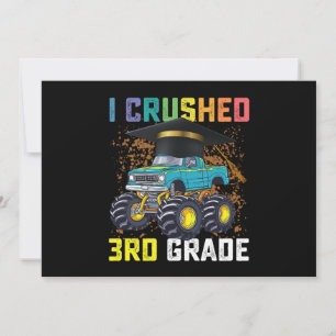 Ik verpletterde 3e klas Monster Truck Afstuderen Kaart