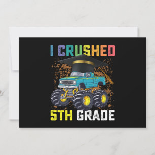 Ik verpletterde 5e klas Monster Truck Afstuderen Kaart