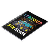 Ik verpletterde 5e klas Monster Truck Afstuderen Notitieboek (Linkerzijde)