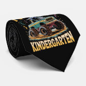 Ik verpletterde de kleuter-monstertruck-afstuderen stropdas (Opgerold)