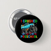 Ik verpletterde de kleuterschool de laatste dag va ronde button 5,7 cm (Voorkant /achterkant)