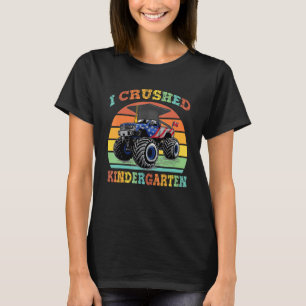 Ik verpletterde kleuterschool Monster Truck Afstud T-shirt