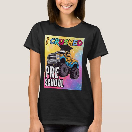 Ik verpletterde kleuterschool monster vrachtwagen t-shirt (Voorkant)