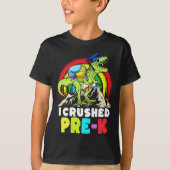 Ik verpletterde Pre-k Dinosaur T Rex Afstuderen Ki T-shirt (Voorkant)