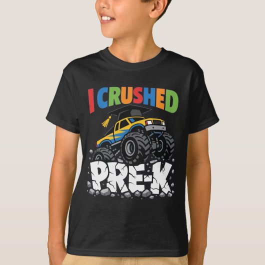 Ik verpletterde Pre K kleuterschool Afstuderen Jon T-shirt (Voorkant)