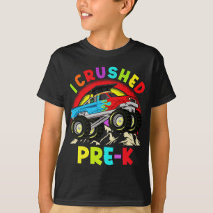 Ik verpletterde PRE-K Monster Truck Graduation Cap T-shirt