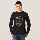 Ik versla mensen met knuppels t-shirt (Voorkant volledig)