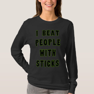 Ik versla mensen met sportwetenschappen atlete t-shirt