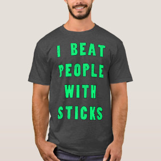 Ik versla mensen met sportwetenschappen atlete t-shirt