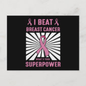 Ik versloeg borstkanker overlevende Superpower Pri Briefkaart (Voorkant)