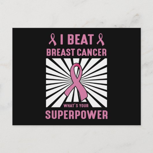 Ik versloeg borstkanker overlevende Superpower Pri Briefkaart (Voorkant)