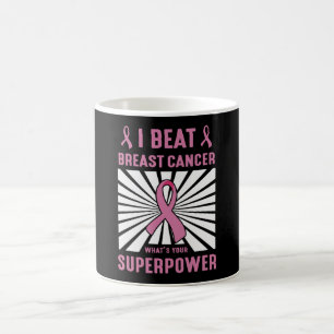 Ik versloeg borstkanker overlevende Superpower Pri Koffiemok