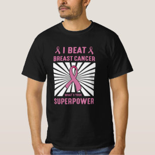 Ik versloeg borstkanker overlevende Superpower Pri T-shirt