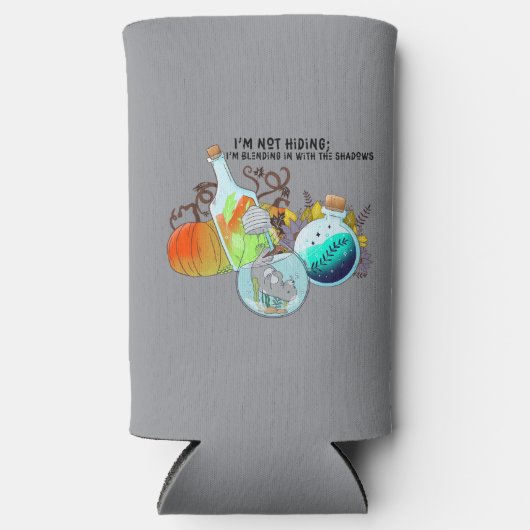 Ik verstop me niet; ik ben aan het mengen in grapp seltzer blikjeskoeler (Voorkant)