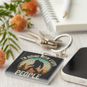 Ik verstop van stoute mensen, grappige voet sleutelhanger (Voorkant Rechts)