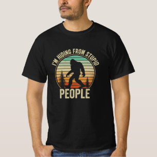 Ik verstop van stoute mensen, grappige voet t-shirt