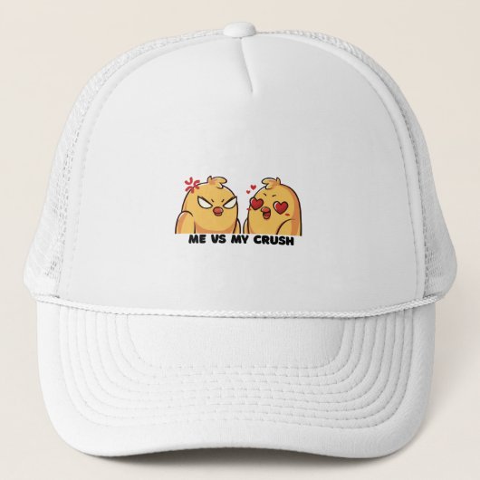 Ik versus mijn vlam-hoed trucker pet (Voorkant)
