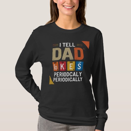 Ik vertel af en toe grappige vadergrappen t-shirt (Voorkant)