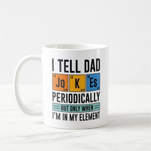 Ik vertel af en toe vadergrappen koffiemok (Links)