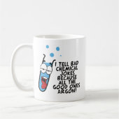 Ik vertel Bad Chemical JOkes Funny Pun Koffiemok (Links)