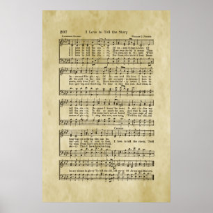 Ik vertel graag de muziek van het verhaal evangeli poster