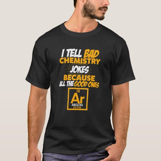 Ik vertel het slechte chemie. t-shirt (Voorkant)