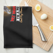 Ik vertel je dat ik geen miniatuurschnauzer ben theedoek (Quarter Fold)