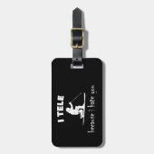 Ik vertel omdat ik je haat bagagelabel (Voorkant verticaal)