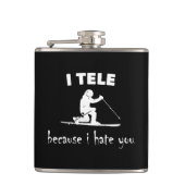 Ik vertel omdat ik je haat heupfles (Voorkant)