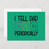 Ik vertel papa grapjes periodiek briefkaart (Voorkant / Achterkant)