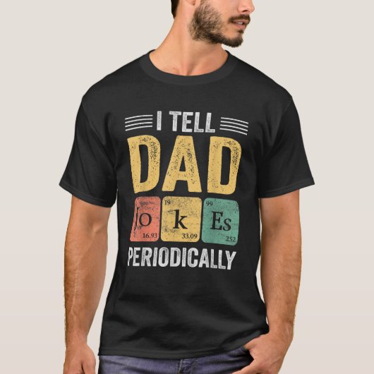 Ik vertel papa grappen af en toe grappig Gezegde T-shirt (Voorkant)