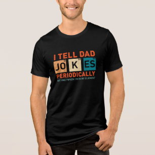 Ik vertel papa grappen af en toe grappige vaders Tri-Blend shirt