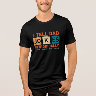 Ik vertel papa grappen af en toe grappige vaders Tri-Blend shirt