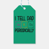 Ik vertel papa Jokes periodiek Cadeaulabel (Voorkant)