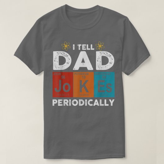 Ik vertel papa Jokes periodiek Chemisch Element Sc T-shirt (Design voorkant)
