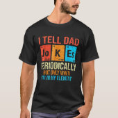 Ik vertel papa Jokes periodiek Element Retro vader T-shirt (Voorkant)