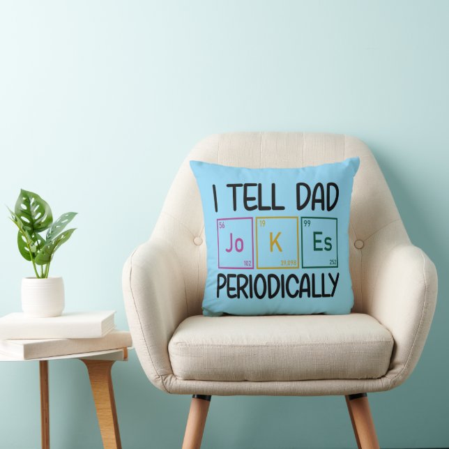Ik vertel papa Jokes periodiek Kussen (Stoel)