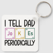 Ik vertel papa Jokes periodiek Sleutelhanger (Achterkant)