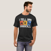 Ik vertel papa Jokes regelmatig grappige vaderdag T-shirt (Voorkant volledig)