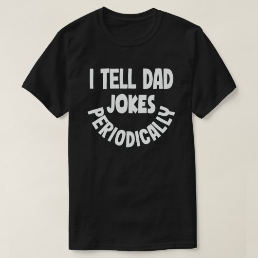 Ik vertel papa Jokes regelmatig grappige vaderdag T-shirt (Design voorkant)