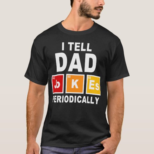 ik vertel papa jokes t-shirt (Voorkant)