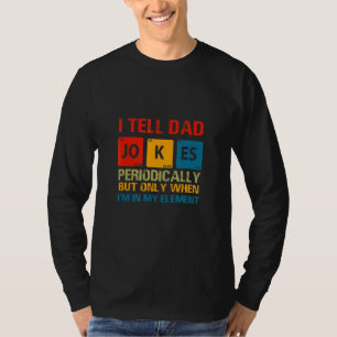 Ik vertel papa moppen periodiek grafisch ontwerp v t-shirt