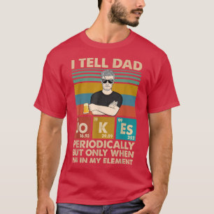 Ik vertel papa periodiek 1096 t-shirt