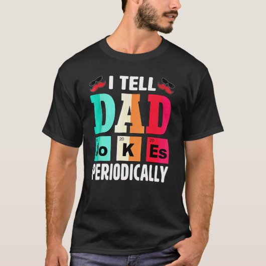 Ik vertel papa regelmatig grappen t-shirt (Voorkant)