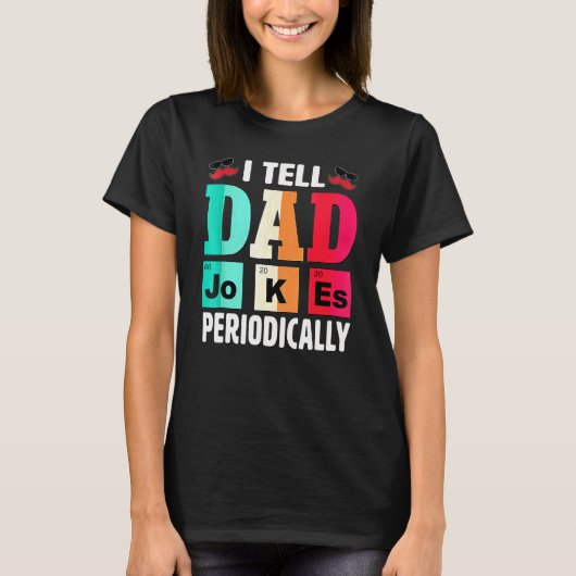 Ik vertel papa regelmatig grappen t-shirt (Voorkant)