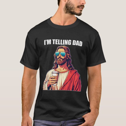 Ik vertel papa Shirt Funny Religious Christelijk J (Voorkant)
